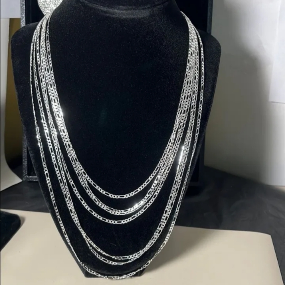 Figaro Chain  Tru- 20" in, 22" in ,24" in Available you pick